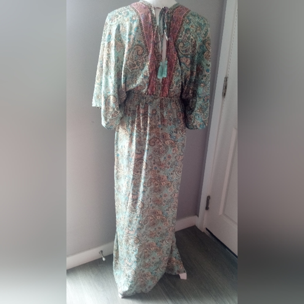 Elegant Paisley Maxi Dress - Picture 3 of 6